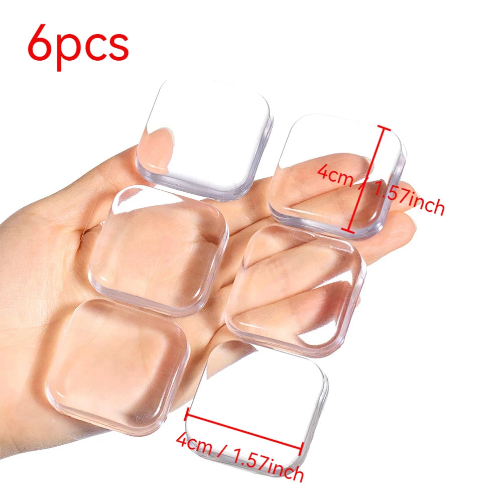 Clear Door Stopper Wall Protector Self Adhesive Furniture Bumper Pads Noise Dampening