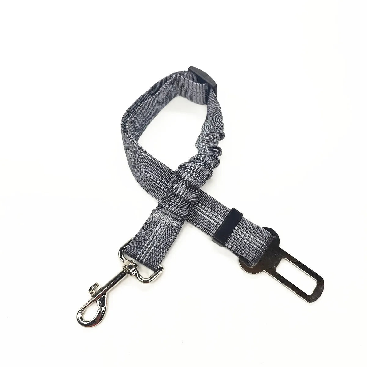 Adjustable Dog Car Seat Belt Harness for Dogs Nylon Reflective Cushioning Elasticity