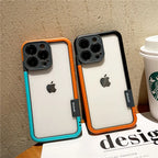 Shockproof Soft Silicone Frame Phone Case for iPhone 18 17 Pro Max 13 14 15 16 NoBack Heat Dissipation