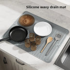 Non Slip Silicone Drying Mat for Kitchen Extra Large Heatproof Countertop Stove