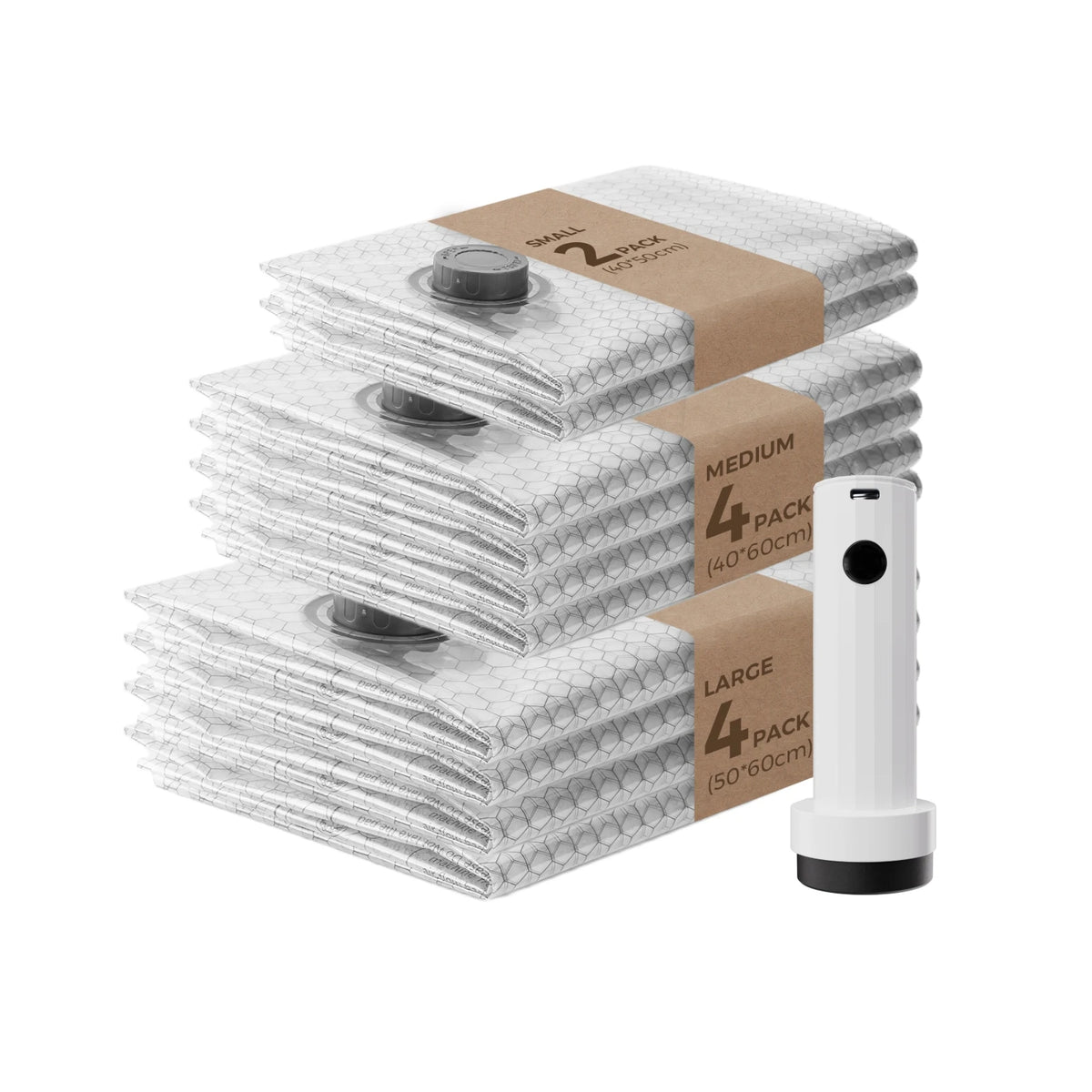 FLEXTAIL X VOLLYC Vacuum Storage Bags & Pump Sets