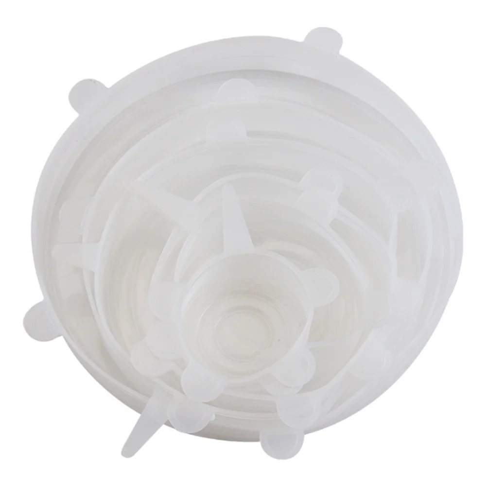 Food Grade Silicone Preservation Cover Reusable Airtight Universal Dish Stretch Round