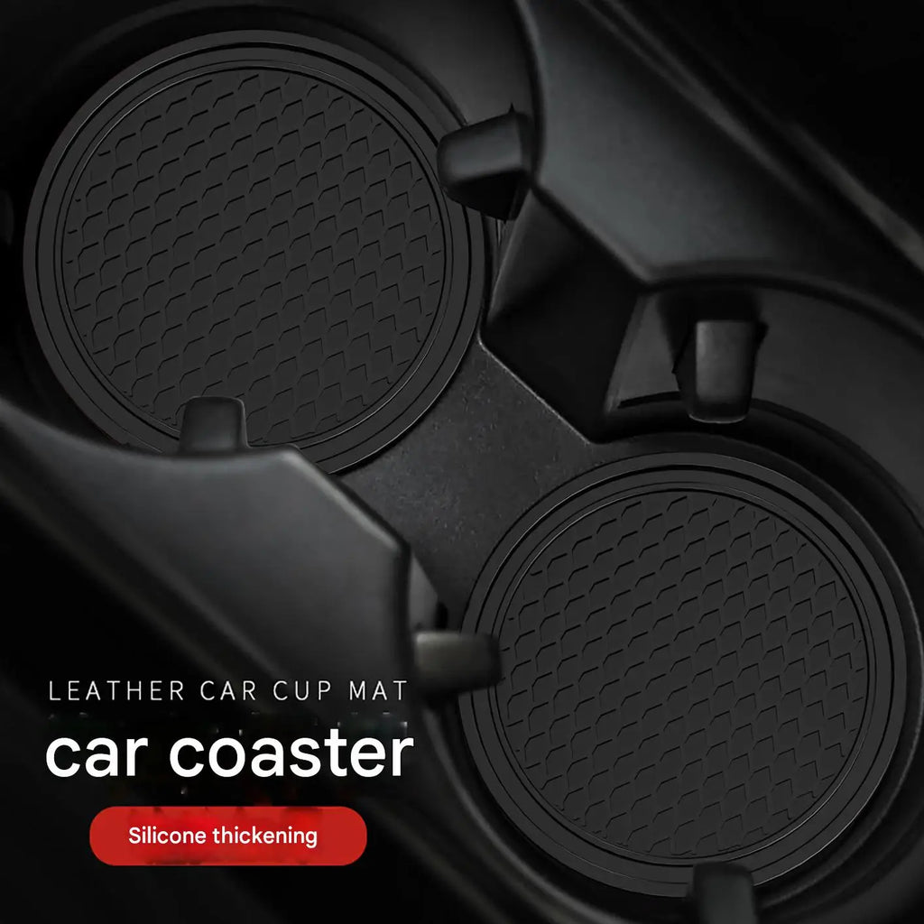 Car Cup Holder Anti-Slip Silicone Insert Coaster Mat Universal Car Accessories Black Fit