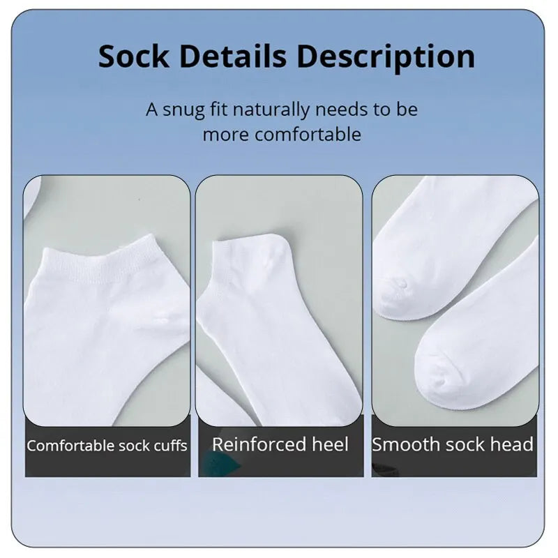 Low-Cut Socks — Black, White or Mixed Pack