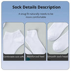 Low-Cut Socks — Black, White or Mixed Pack