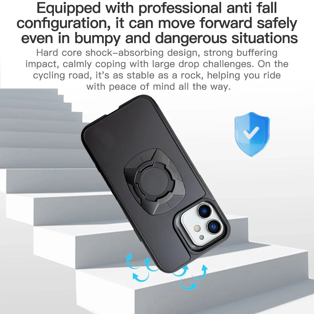 Twsit Lock Phone Case Holder MotorCycle Bicycle iPhone case Quick Lock Fit for Quad System Phone Mount/Holder