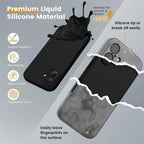 2 IN 1 Phone Case for iPhone 16 15 14 13 12 11 Pro Max Plus Protection With Screen Protector Glass Silicone