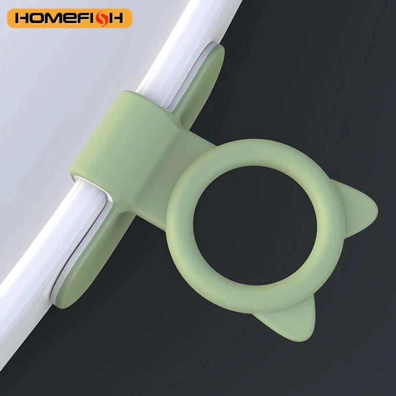 Cute multifunction Silicone Self Adhesive Handle for Toilet Seat Cabinet Drawer