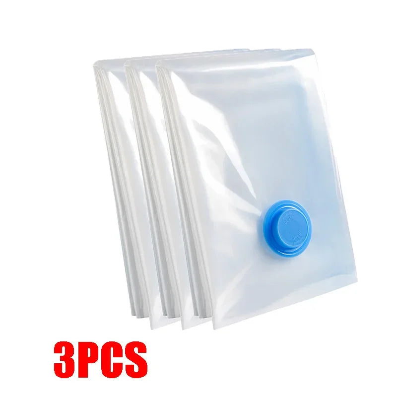 Vacuum Bag for Clothes, Air Bag with Pump, Travel Essentials, Space Saver Bags