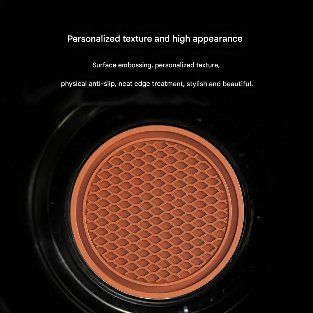 Car Cup Holder Anti-Slip Silicone Insert Coaster Mat Universal Car Accessories Black Fit