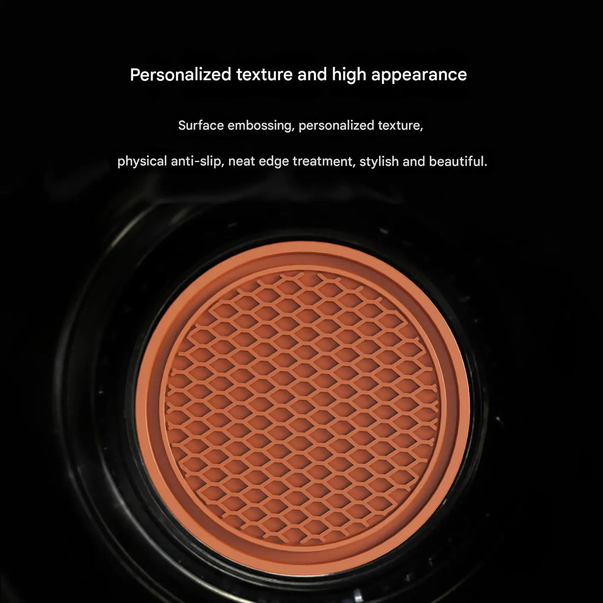 Car Cup Holder Anti-Slip Silicone Insert Coaster Mat Universal Car Accessories Black Fit