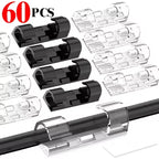 Cable Clips Organizer Drop Wire Holder Cord Management Self-Adhesive Manager Fixed