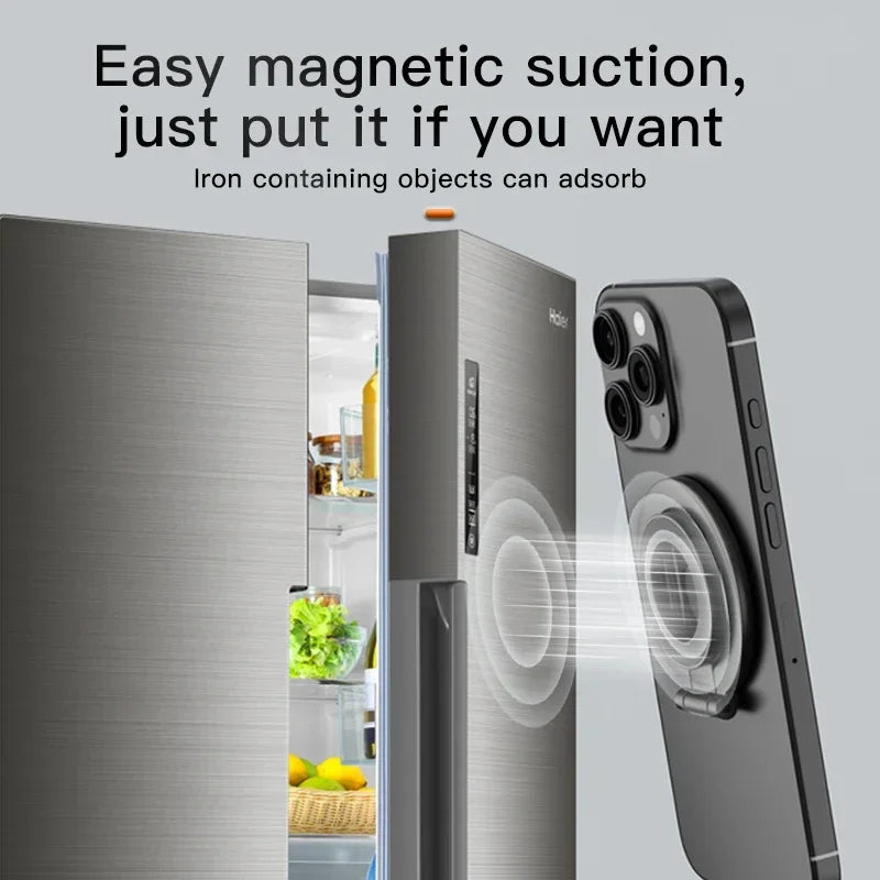 Double Sided Phone Stand Magnetic Phone Ring Holder Kickstand Magnet Grip for MagSafe iPhone 16 15 14 13 12