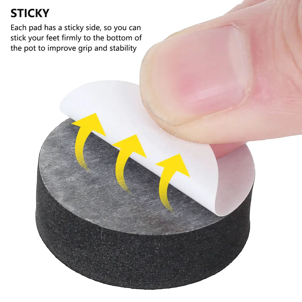 Flower Plant Pot Feet Invisible Round Flowerpot Riser Stands Self-adhesive Non-slip