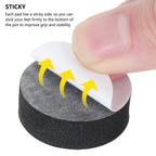 Flower Plant Pot Feet Invisible Round Flowerpot Riser Stands Self-adhesive Non-slip
