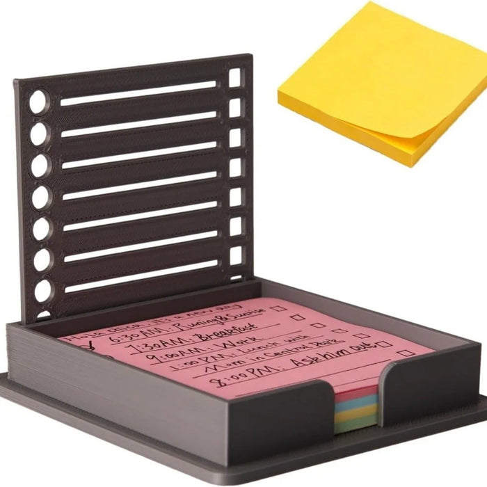 Sticky Note Holder with Stencil Lid