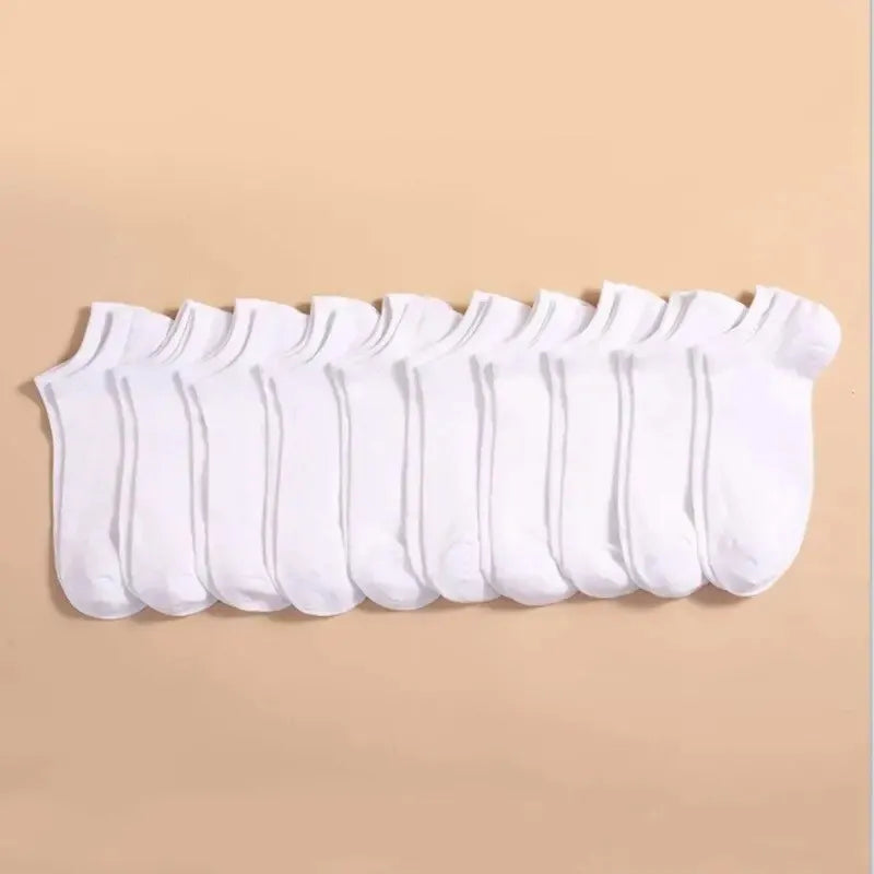 Low-Cut Socks — Black, White or Mixed Pack