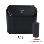 Car Trash Can (with Lid) Contains 60 (300) Garbage Bags, Small Car Can