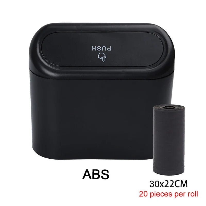 Car Trash Can (with Lid) Contains 60 (300) Garbage Bags, Small Car Can