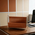 Home Office Desktop Storage Holder Organizer Modern Gold Metal Frame