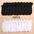 Low-Cut Socks — Black, White or Mixed Pack