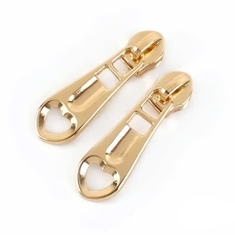 5# Zipper Sliders for Nylon Zippers Tape Bag Zips Pull Head Sewing Luggage Repair DIY