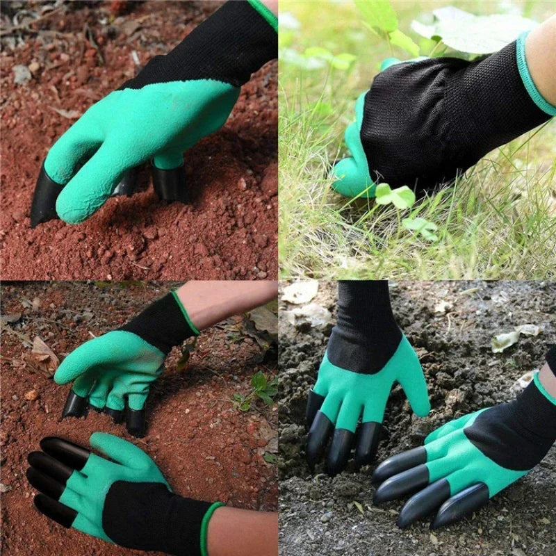 Horticultural Gloves with Claws Digging Garden Vegetable Flower Planting Stab Resistant