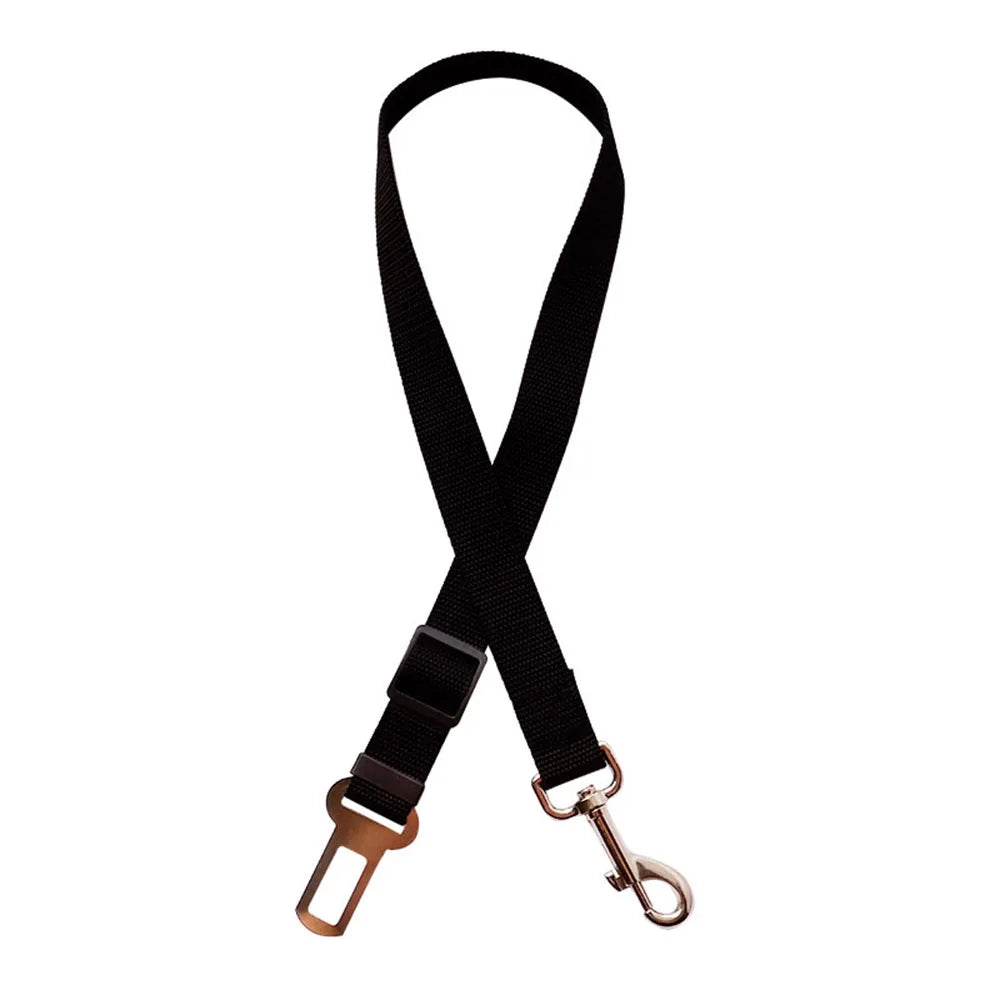 Adjustable Dog Car Seat Belt Harness for Dogs Nylon Reflective Cushioning Elasticity
