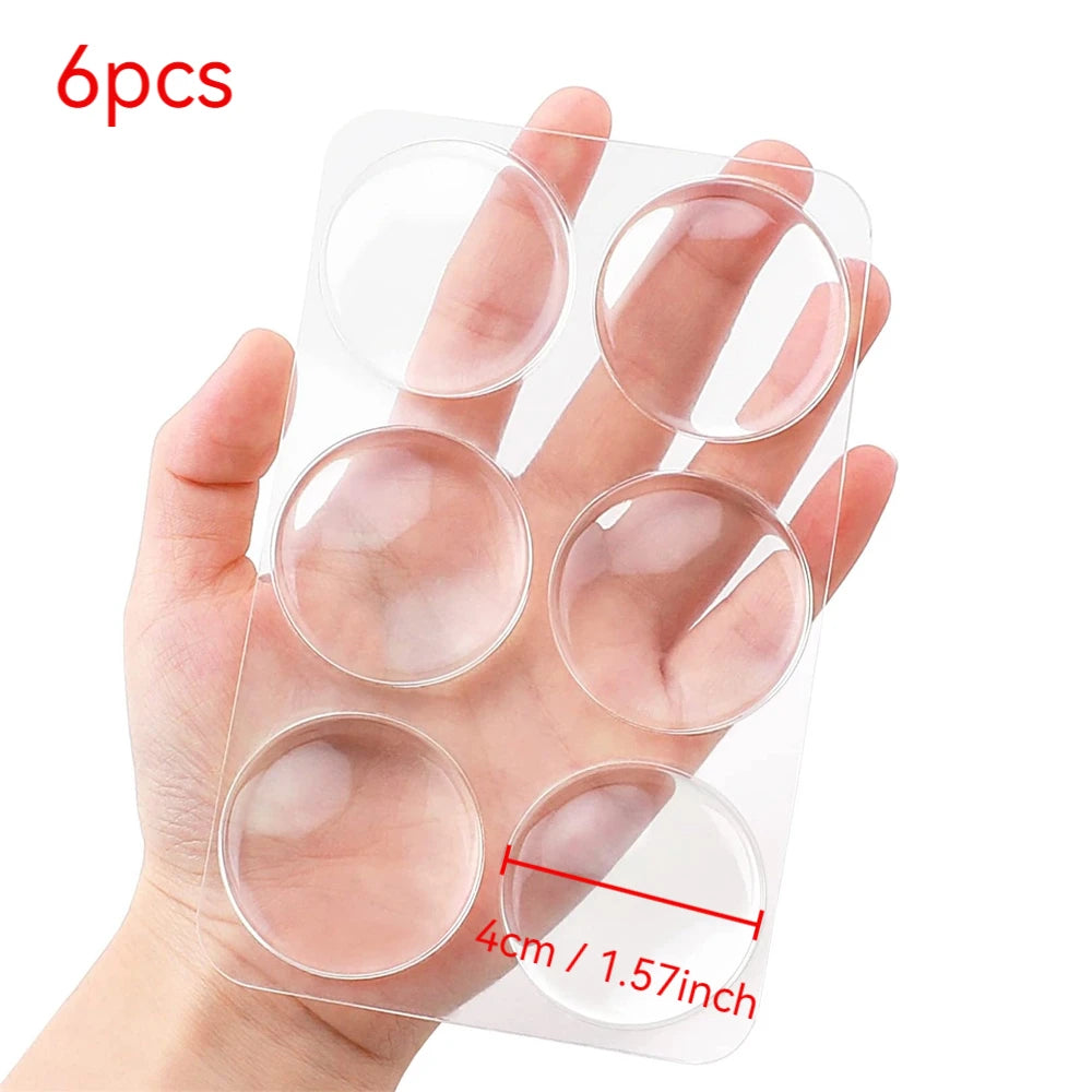 Clear Door Stopper Wall Protector Self Adhesive Furniture Bumper Pads Noise Dampening