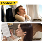 ESSAGER Noise Cancelling Ear Plugs for Sleeping Soft Silicone Sleep Earplugs Noise Reduction Earbuds for Sleep