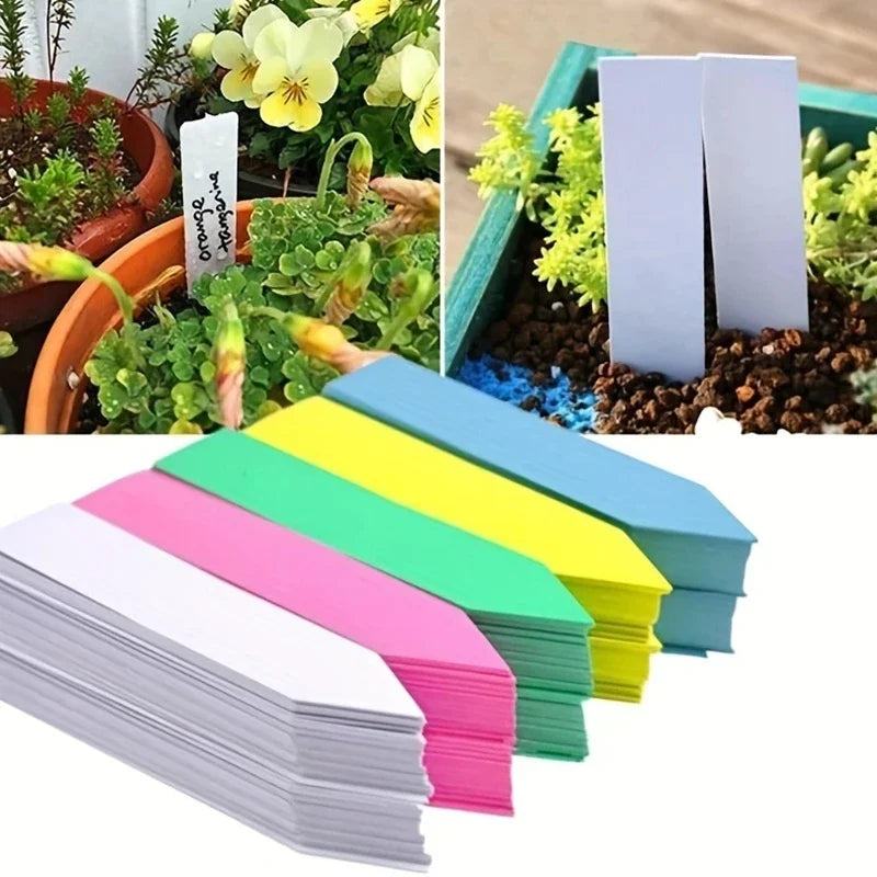 Plastic Garden Plant Labels — 100 Pack
