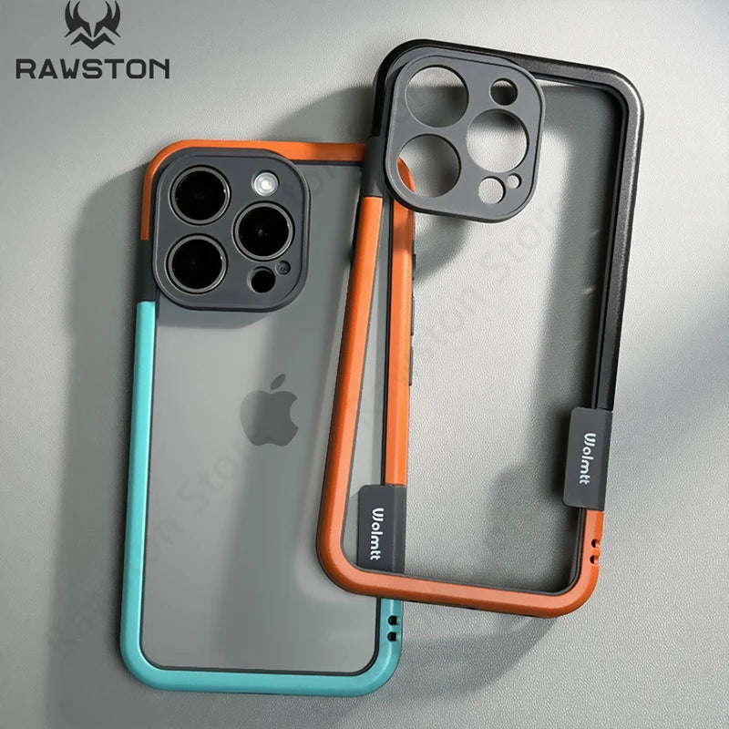 Shockproof Soft Silicone Frame Phone Case for iPhone 18 17 Pro Max 13 14 15 16 NoBack Heat Dissipation
