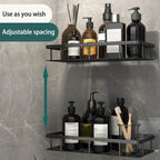 Bathroom Shelf Kitchen Storage Organizer Aluminum Alloy Shampoo Rack Shower Shelf Bathroom Accessories No
