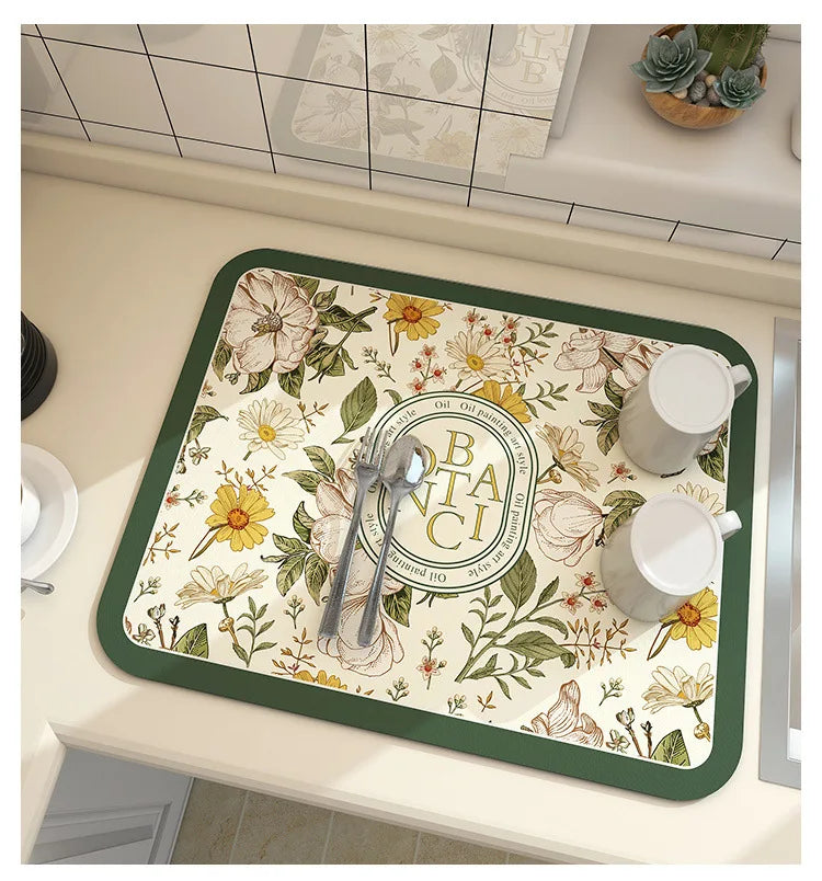 Coffee & Dish Drying Mat — Choice of Size