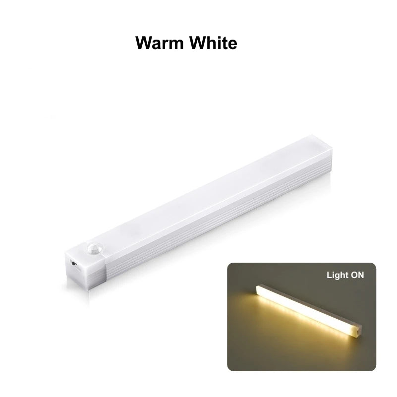 Wireless LED Motion Sensor Light LED Night Light Type C Rechargeable Light Cabinet Wardrobe Lamp Staircase
