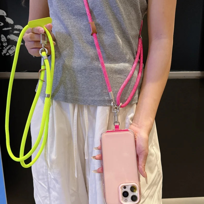1Pc 59.06 inch Long Mobile Phone Case Strap Portable Crossbody Strap Universal With Phone Strap Connection