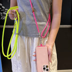 1Pc 59.06 inch Long Mobile Phone Case Strap Portable Crossbody Strap Universal With Phone Strap Connection