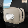 Car Tissue Box Holder Microfiber Leather Car Center Console Armrest Napkin Box Sun