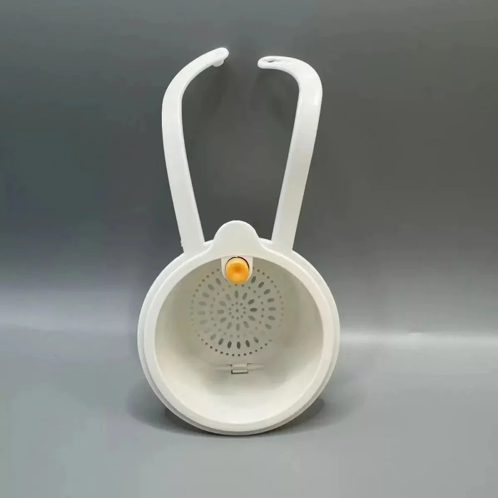 2 IN 1 Faucet Hanging Sink Drain Basket Detachable Bottom Cover Food Residue Filter
