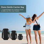 Portable Water Bottle Insulated Neoprene Holder Pouch Bag 25.4 / 33.8 / 50.7 fl oz