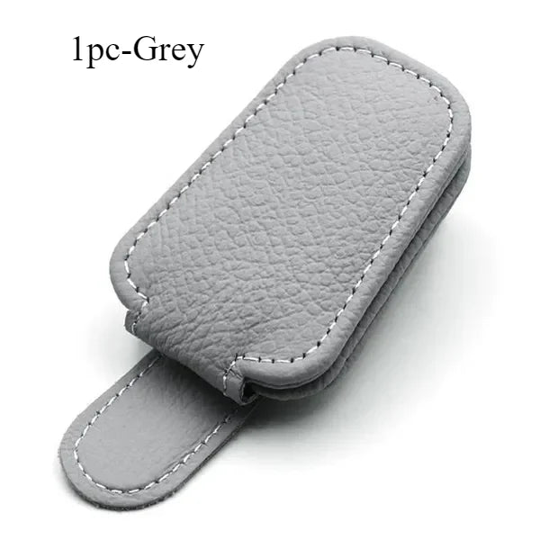 Car Sun Visor Glasses Case Holder Sunglasses Clip Ticket Card Multifunction Portable