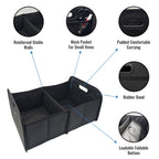 Trunk Organizer for suv, Foldable portable car storage box for camping outdoor storeroom