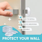 Door Knob Wall Shield Clear Soft Rubber Stopper Handle Bumper Mute Stickers Protector
