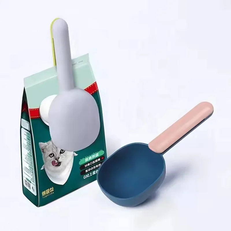 Pet Food Scoop With Clip Handle Multi - Purpose Pet Supplies Spoon Dog Cat Shovel
