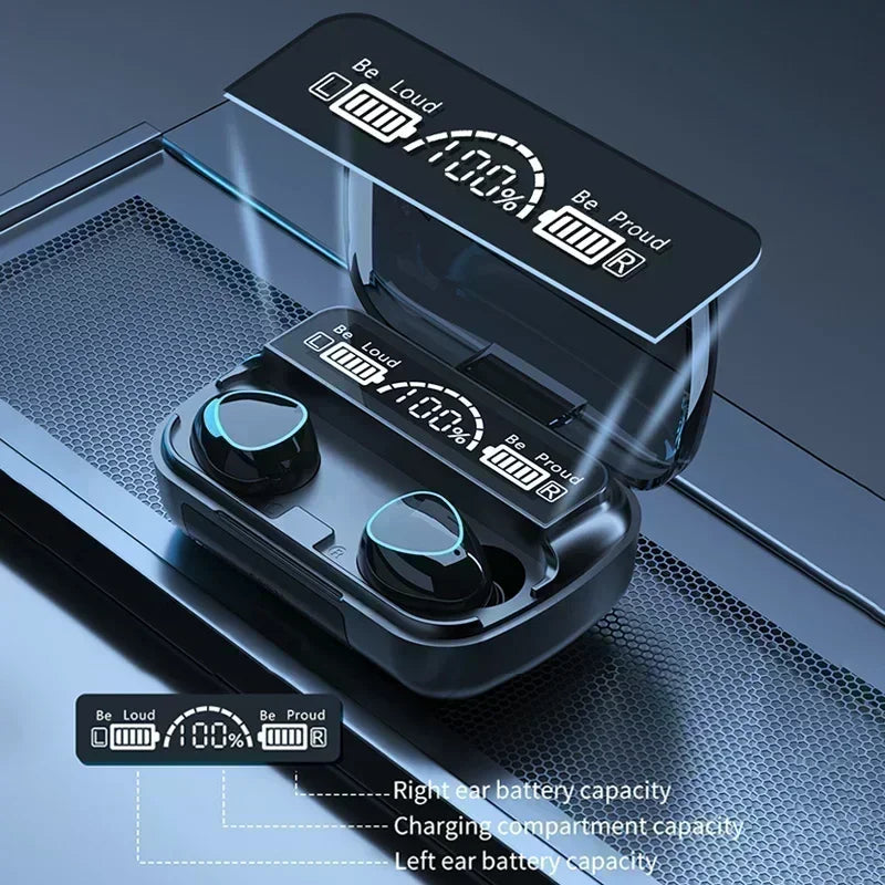 TWS Wireless Headphones Gaming Earphone Bluetooth 5.3 Sports Earbuds Surround 3D Music Headset For all