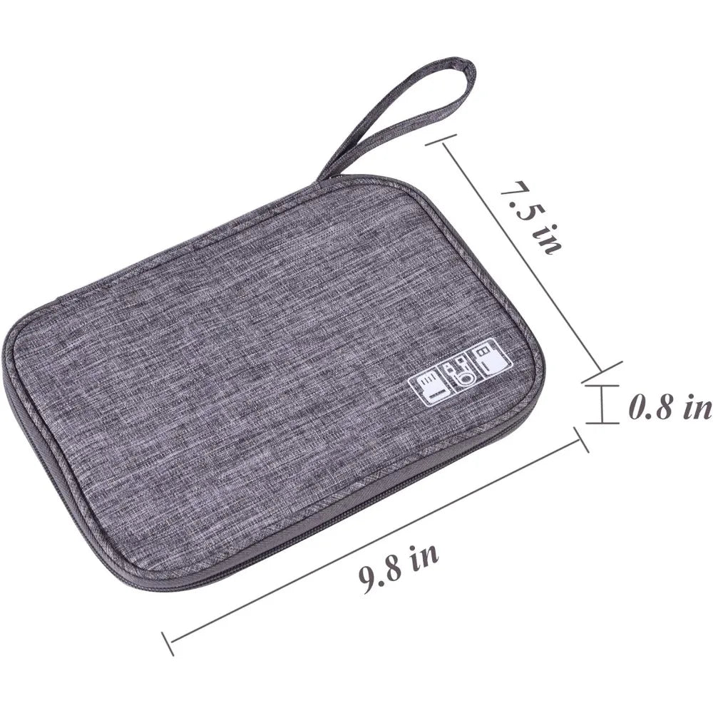 Electronics Organizer Bag Waterproof Carrying Pouch Travel Bag Universal Cable Storage