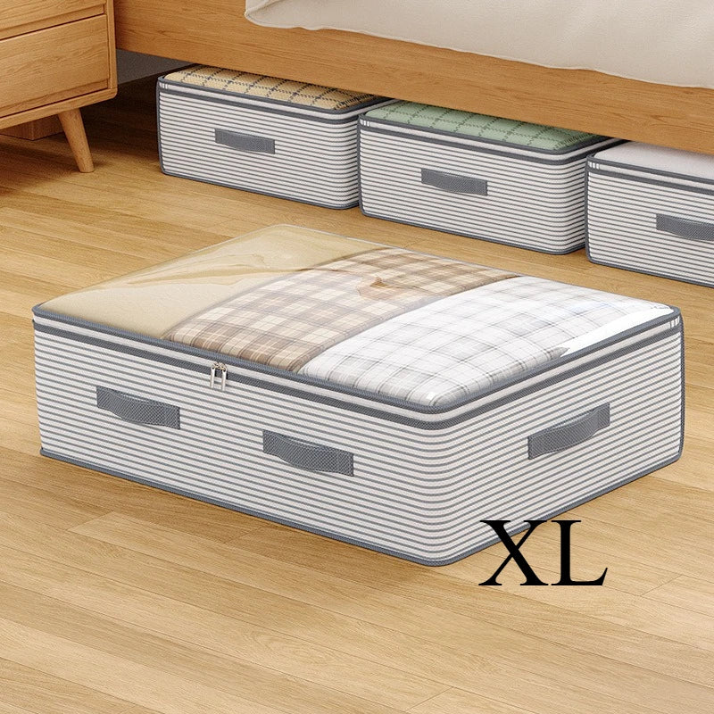 Under-Bed Storage Bag with Clear Window and Reinforced Handles