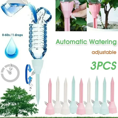 Adjustable Bottle Watering Spikes — 3-Pack