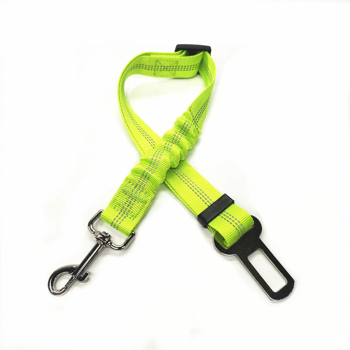 Adjustable Dog Car Seat Belt Harness for Dogs Nylon Reflective Cushioning Elasticity