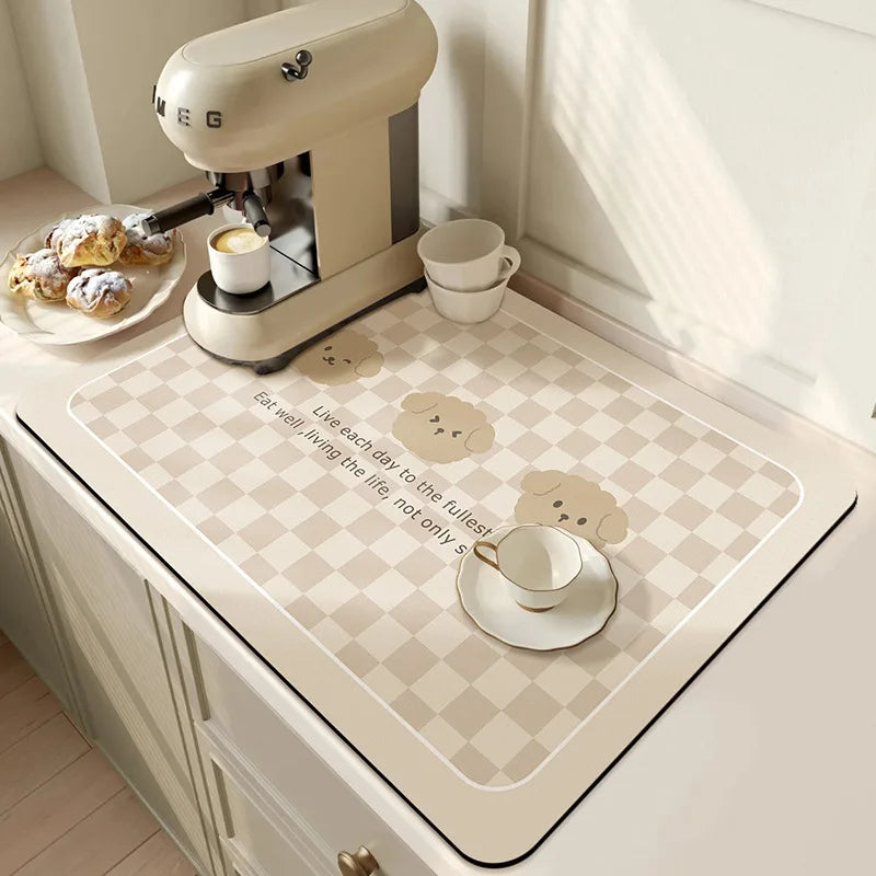 Coffee & Dish Drying Mat — Choice of Size